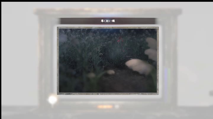導く紅い蝶