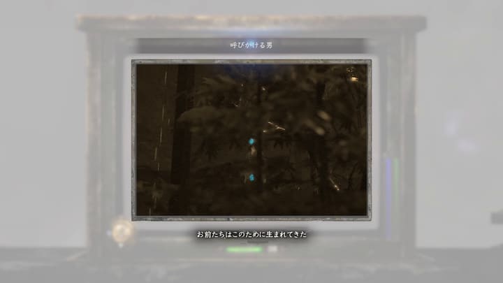 呼びかける男