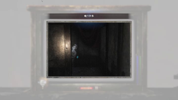 覗う少年